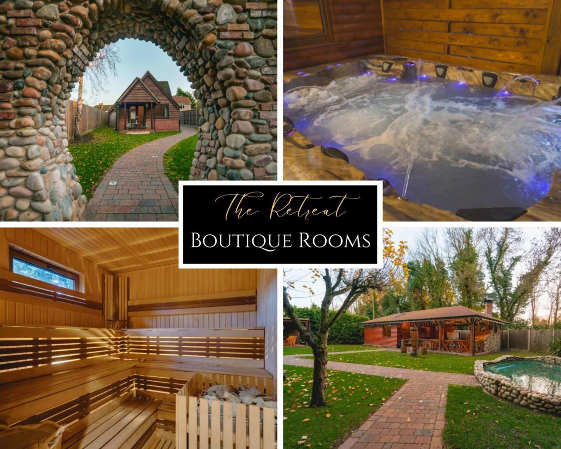 The Retreat Sauna & Hot Tub Boutique Rooms Great Paxton Екстериор снимка